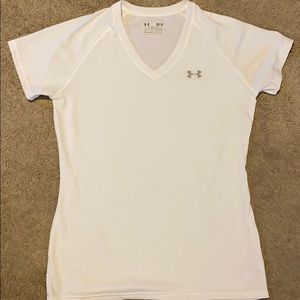 White Under Armour V Neck